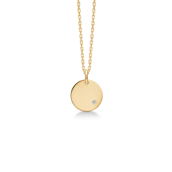 MADS Z TOKEN DIAMOND 8 KARAT GULD HALSKÆDE MED 0,005 CT W/SI -3331191