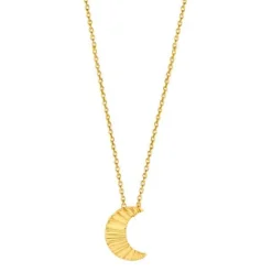 NORDAHL JEWELLERY ACTOR PLISSÉ MÅNE HALSKÆDE SØLV FORGYLDT - 20260145900