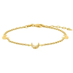 NORDAHL JEWELLERY ACTOR PLISSÉ ARMBÅND SØLV FORGYLDT - 80260095900