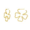 NORDAHL JEWELLERY ADORE52 ØRERINGE CREOL FORGYLDT SØLV FIRKLØVER - 30260235900