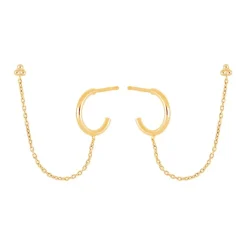 NORDAHL JEWELLERY CANDY52 ØRERINGE SØLV FORGYLDT - 325 715-3