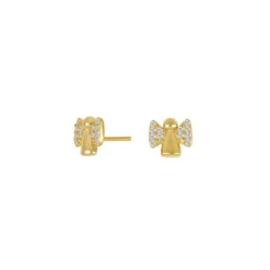 NORDAHL JEWELLERY ENGEL ØRERINGE SØLV FORGYLDT - 30458035900