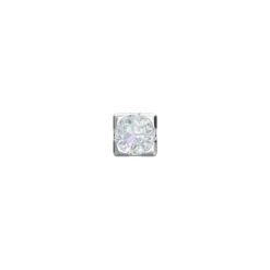 NORDAHL JEWELLERY LABRET PIERCING SØLV MED ZIRKONIA - 30140050900