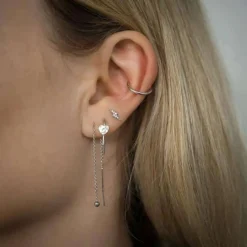 NORDAHL JEWELLERY LABRET SØLV LYN MED ZIRKONIA - 30140140900