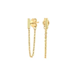 NORDAHL JEWELLERY LOVEI52 ØRERINGE SØLV FORGYLDT - 325 749-3