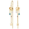 NORDAHL JEWELLERY ØREHÆNGER SEASIDE52 I FORGYLDT SØLV - 30260715900