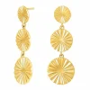 NORDAHL JEWELLERY ØRERINGE SØLV FORGYLDT CIRKEL ACTOR52 - 30260395900