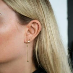 NORDAHL JEWELLERY ØRERINGE SØLV FORGYLDT - 30257675900