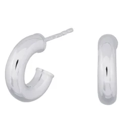 NORDAHL JEWELLERY SIMPLE52 RHODINERET SØLV CREOL 15 MM - 325 663