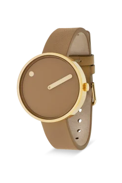 PICTO DOUBLE CAPPUCCINO LÆDER REM OG SKIVE - 34002-4814G