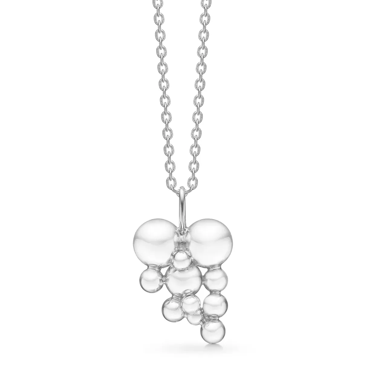RANDERS SØLV HALSKÆDE SØLV MED 11 KUGLER - 243610K
