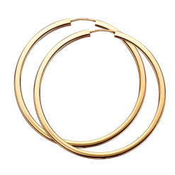 SCORUPLES ØRERINGE 8 KARAT GULD CREOLER 47 MM - 190613