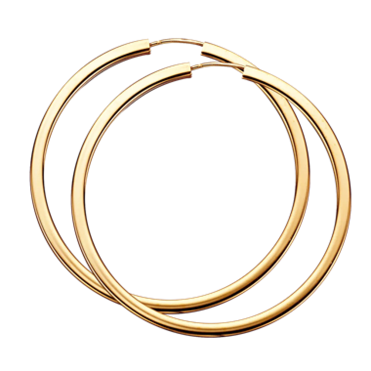 SCORUPLES ØRERINGE 8 KARAT GULD CREOLER 47 MM - 190613