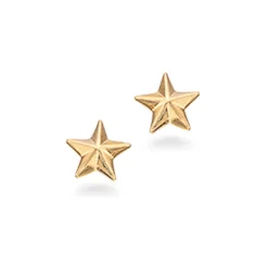 SCORUPLES RERINGE 8 KARAT GULD STJERNE - 121373