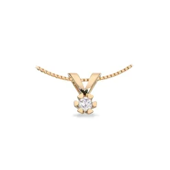 SCOUPLES VIDA VEDHÆNG 8 KARAT GULD MED BRILLANT 0,05 CARAT - 2813,05