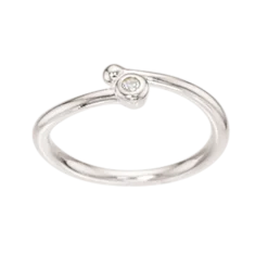SCROUPELS SØLV RING PIGE MED STEN - 726882