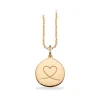 SCROUPLES AMULET HJERTE VEDHÆNG 8 KARAT GULD - 211343