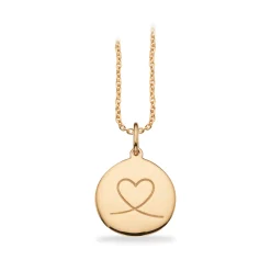 SCROUPLES AMULET HJERTE VEDHÆNG 8 KARAT GULD - 211343