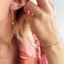 SCROUPLES ARMBÅND 9 KARAT GULD MED PERLER - 34063A,M