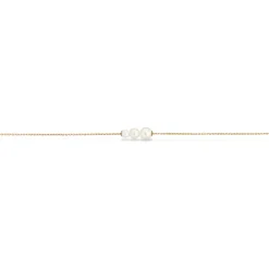 SCROUPLES ARMBÅND 9 KARATS GULD FERSKVANDSPERLE - 34303A,M