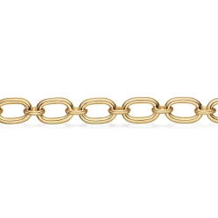 SCROUPLES ARMBÅND SØLV FORGYLDT LÆNKE - 38562A,M