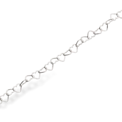 SCROUPLES ARMBÅND SØLV MED HJERTER - 609672