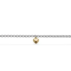 SCROUPLES BØRNE ARMBÅND 16 CM MED 14 KARAT GULD HJERTE - 670402