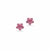 SCROUPLES BØRNE ØRERINGE BLOMST MED PINK ZIRKON - 159322
