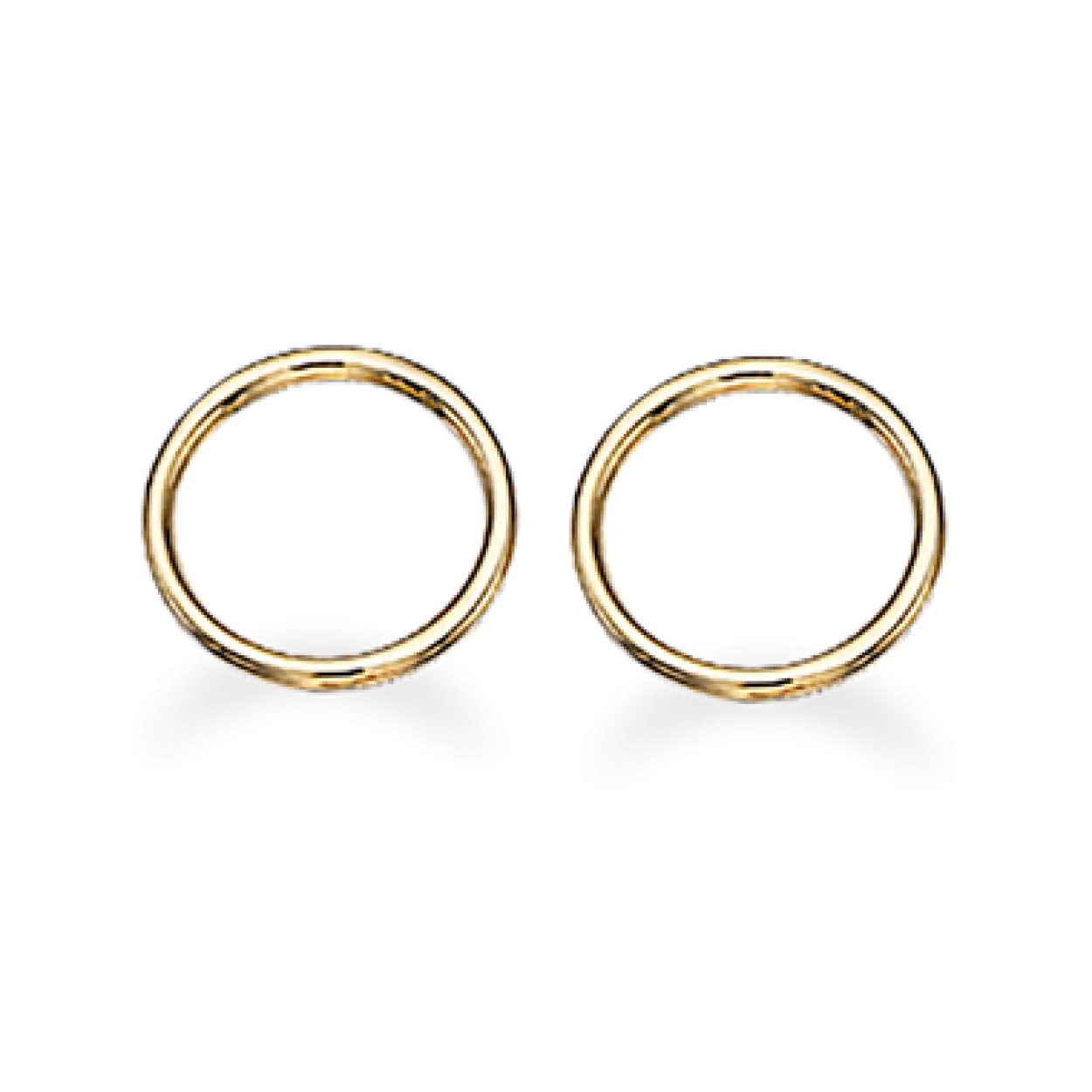 SCROUPLES CIRKEL ØRERINGE 8 KARAT GULD - 119133