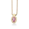 SCROUPLES DIANA VEDHÆNG 14 KARAT GULD MED PINK SAFIR - 211555