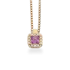 SCROUPLES DIANA VEDHÆNG 14 KARAT GULD MED PINK SAFIR - 212145