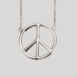 SCROUPLES HALSKÆDE SØLV PEACE - 35492,42