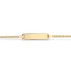 SCROUPLES 8 KARAT BØRNE ARMBÅND MED PLADE I 15 CM - 5513,15