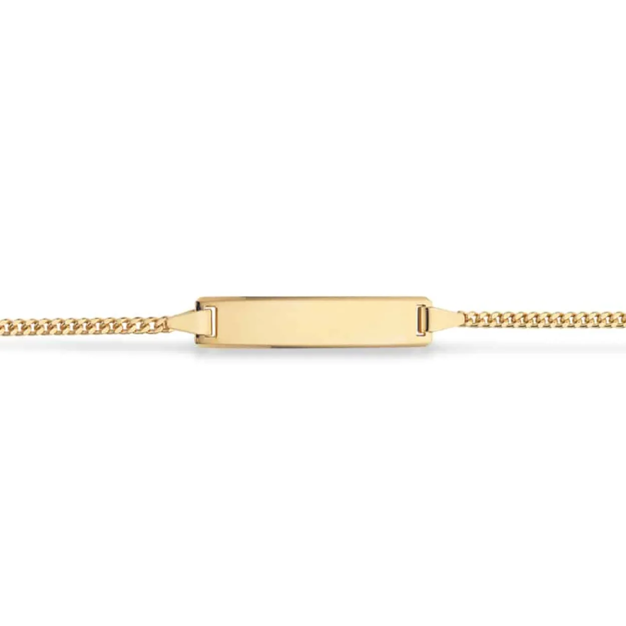 SCROUPLES 8 KARAT BØRNE ARMBÅND MED PLADE I 15 CM - 5513,15