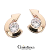 SCROUPLES 8 KARAT GULD ØRERINGE MED ZIRKONIA - 115843
