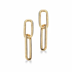 SCROUPLES 8 KARAT GULD ØRERINGE LINK - 120203