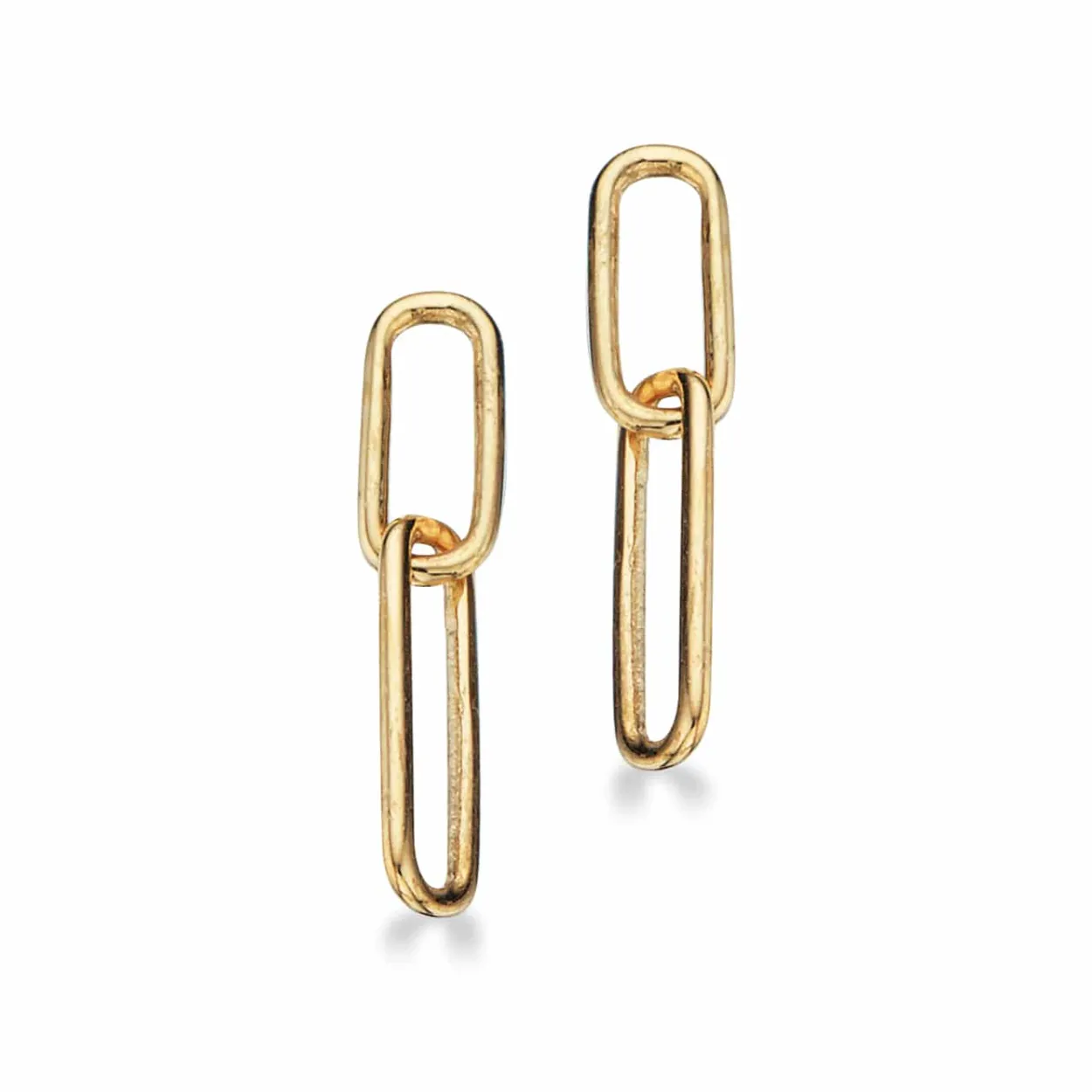 SCROUPLES 8 KARAT GULD ØRERINGE LINK - 120203