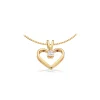 SCROUPLES KLEOPATRA HJERTE VEDHÆNG 14 KT MED DIAMANT 0,10CT W/SI – 2125,10