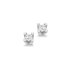 SCROUPLES KLEOPATRA HVIDGULD ØRERINGE MED BRILLANT 0,20 CARAT - 1136,20
