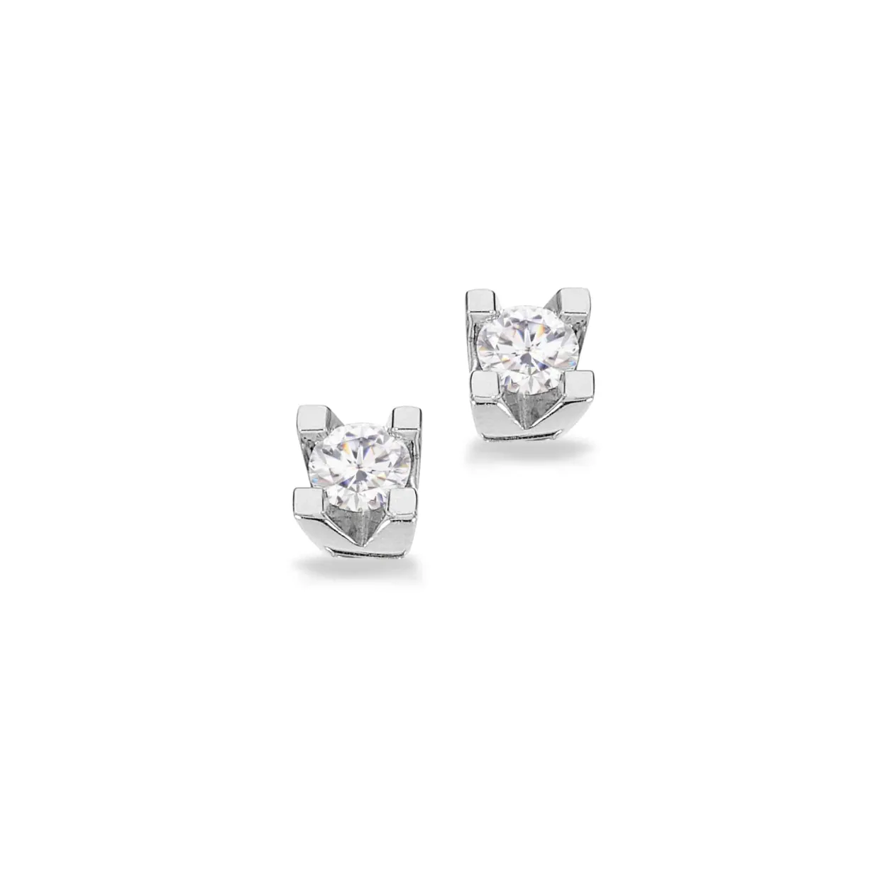 SCROUPLES KLEOPATRA HVIDGULD ØRERINGE MED BRILLANT 0,20 CARAT - 1136,20