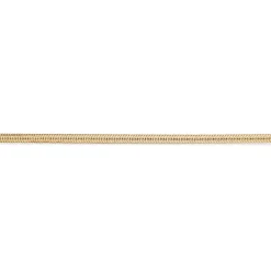 SCROUPLES OVAL FORGYLDT SØLV SLANGE ARMBÅND - 38392A,M