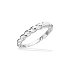 SCROUPLES PIGE RING SØLV SNOET - 729872