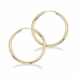SCROUPLES ØRERINGE CREOL 8 KARAT GULD 30 MM- 1303