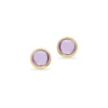 SCROUPLES ØRERING 8 KARAT GULD MED AMETYST - 124483