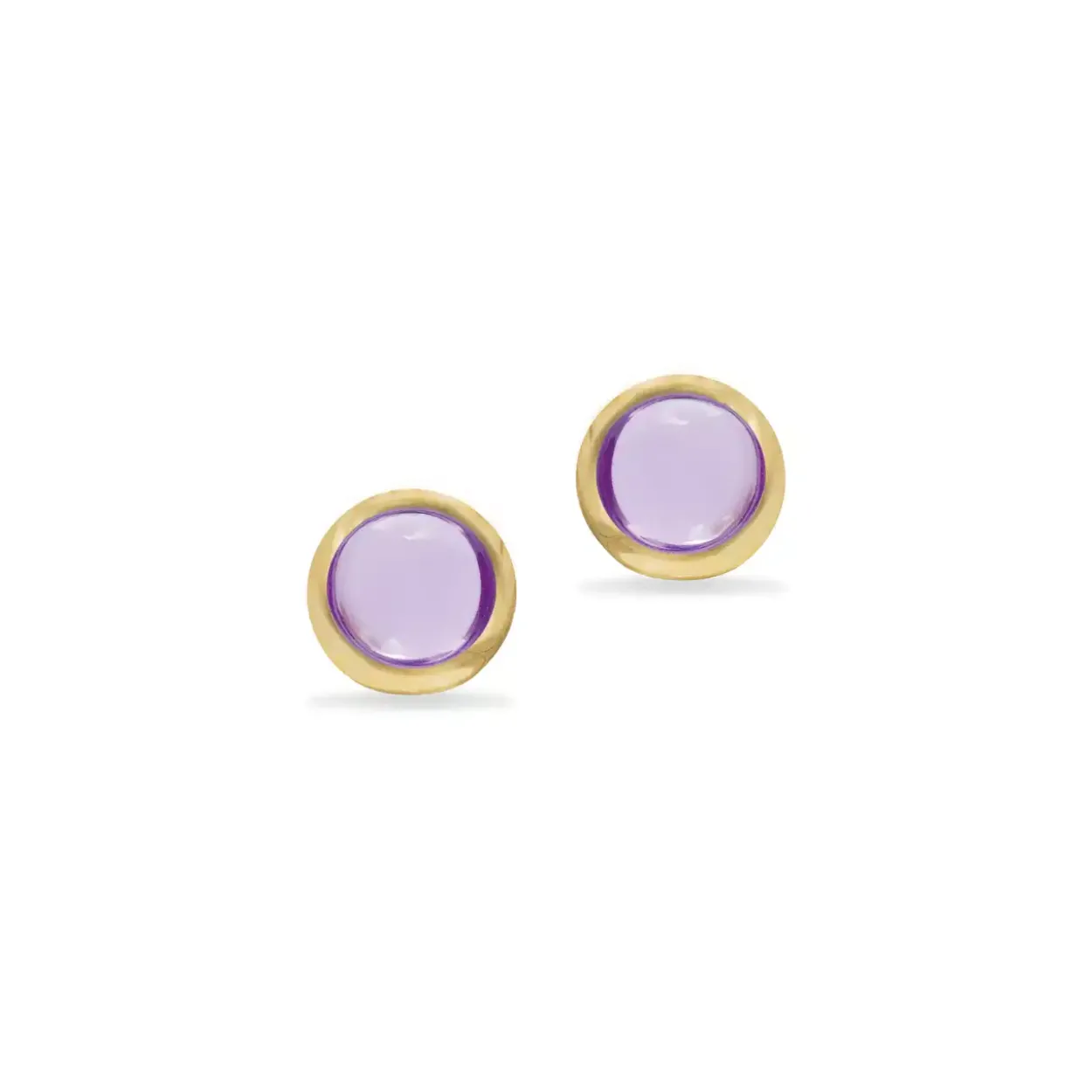 SCROUPLES ØRERING 8 KARAT GULD MED AMETYST - 124483