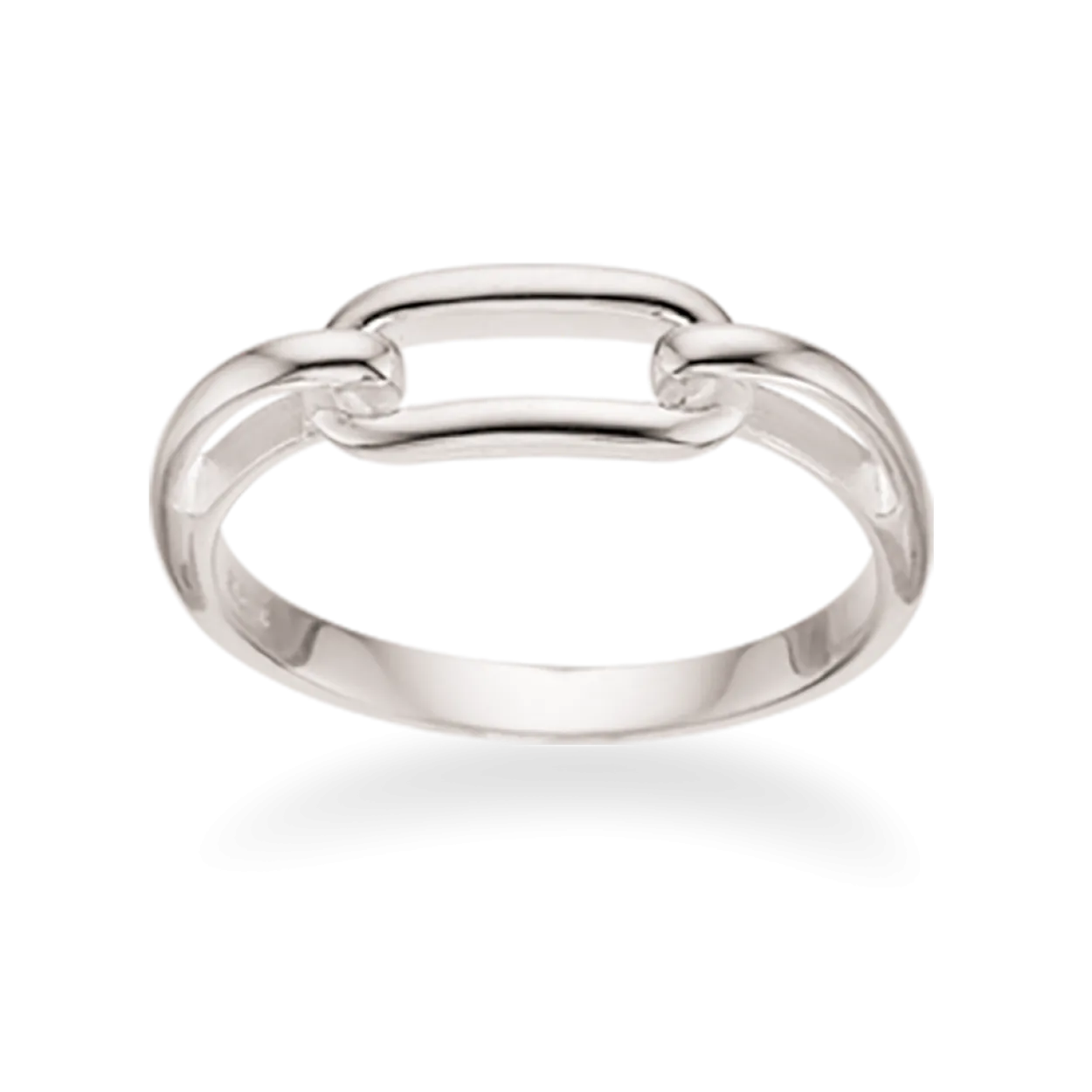 SCROUPLES RING SØLV AFLANGT LED - 726322