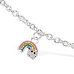 SCROUPLES SØLV ARMBÅND REGNBUE GIRLS - 671922
