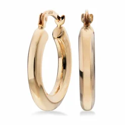 SCROUPLES SØLV FORGYLDTE ØRERING CREOL GLAT - 154802