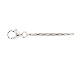 SCROUPLES SØLV HALSKÆDE SLANGE TRÅD 0,9 MM LÆNGDE 42 CM - 44092,42