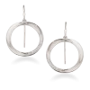 SCROUPLES SØLV ØRERINGE OVAL MED ZIRKONIA - 155102